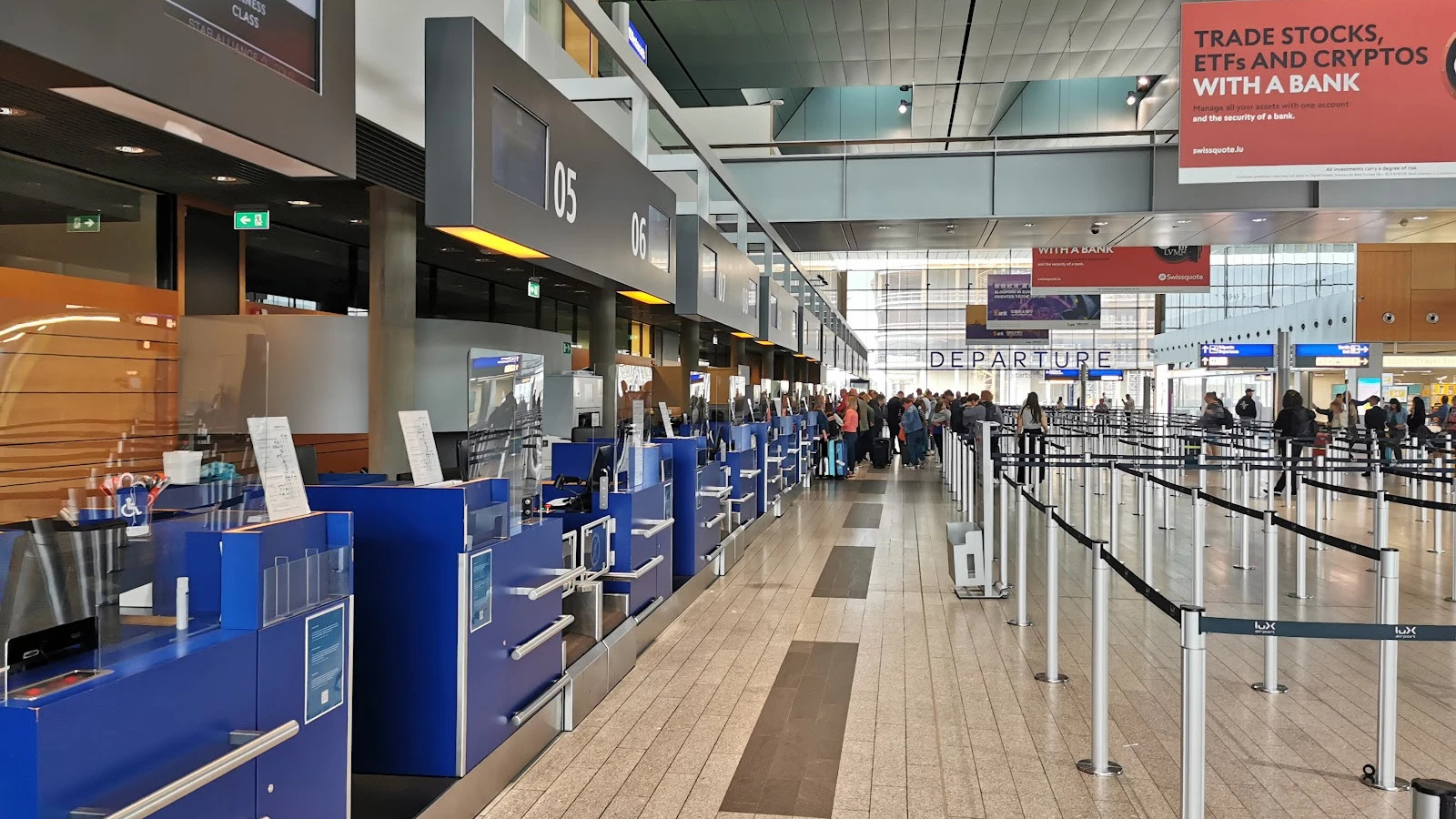 Car rental collection lot adjacent to Ibiza Airport terminal building